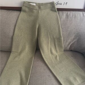 Zara Sage Green Knit Pants
